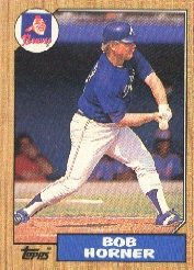 1987 Topps Baseball Cards      660     Bob Horner